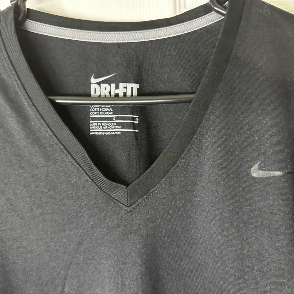 Nike Black Long Sleeve Dri-FIT Tee